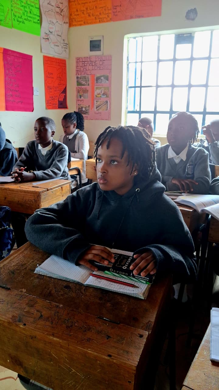 Grade 6 learners at their desks
